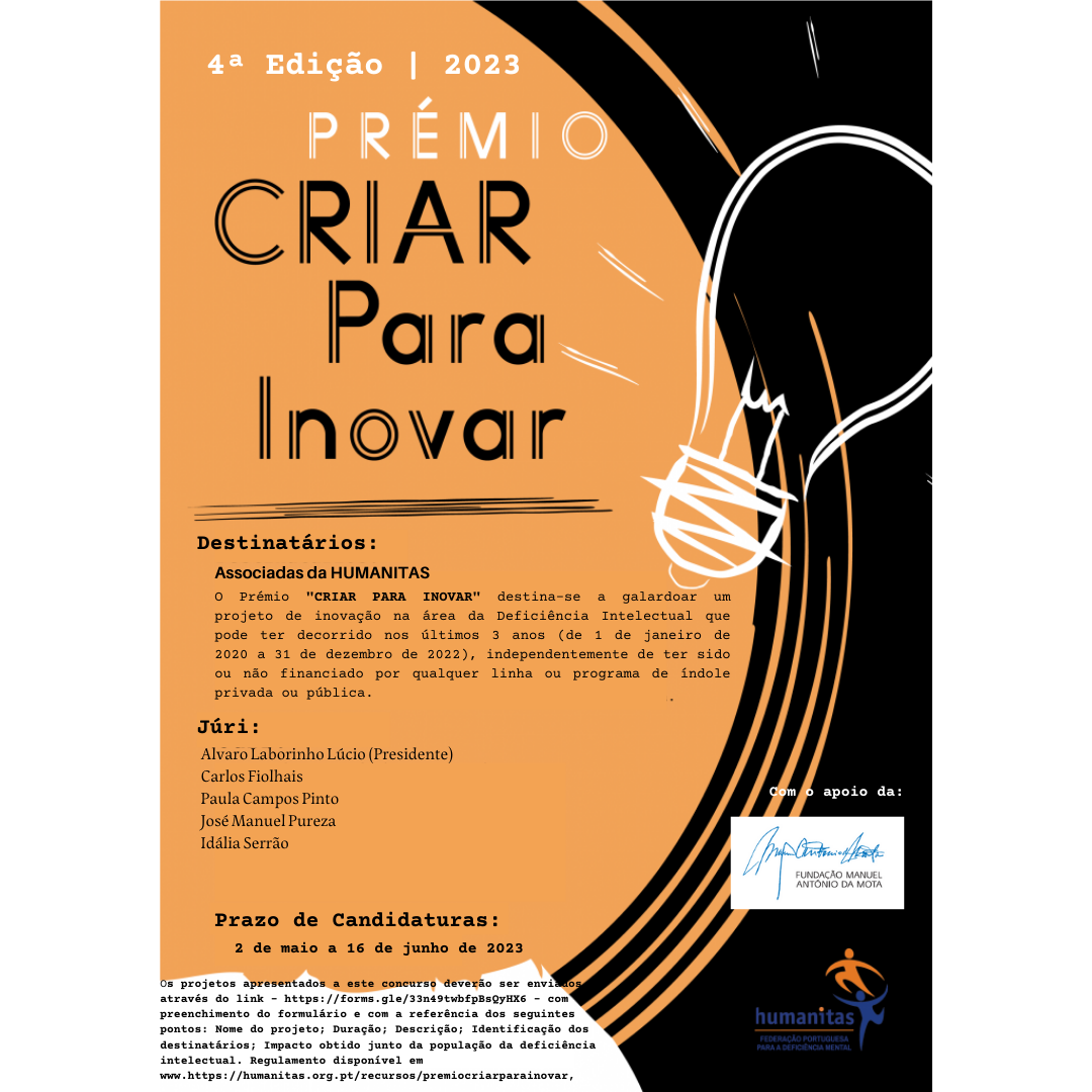 Cartaz Prémio Criar para Inovar